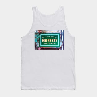 Bourbon Street Drinkery Sign Tank Top